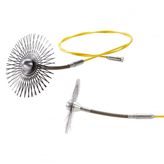 Przepychacz GFK 6mm z giętką końcówką i gwiazdą 20cm